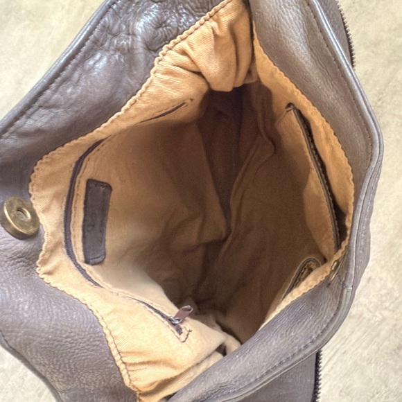 CZ FALCONER Italian Leather Black Hobo Bag Purse - Picture 8 of 9